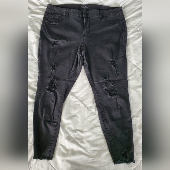 EUC Maurice's Distressed Jeggings 22W - Picture 2 of 7